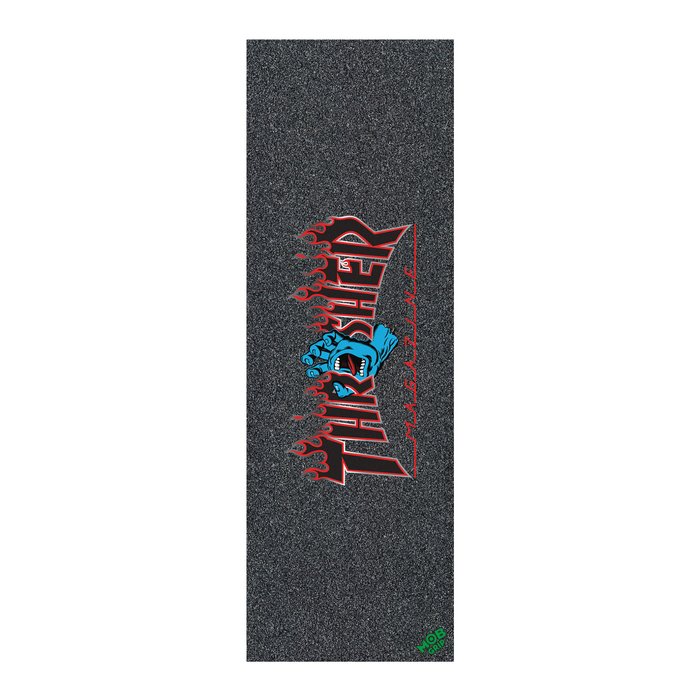 Thrasher X Santa Cruz Screamin Flame Logo 11" X 33" Graphic Mob Griptape