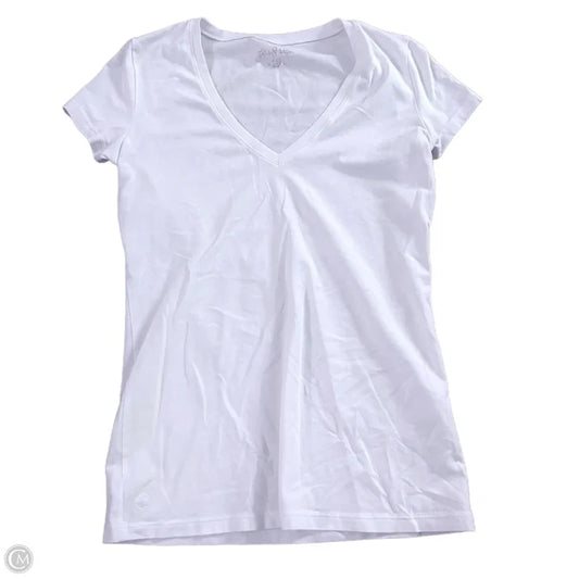 Top Short Sleeve Designer By Lilly Pulitzer In White, Size: Xxs