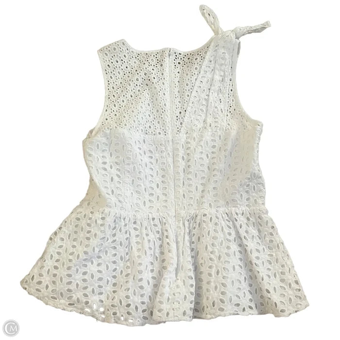 Top Sleeveless Designer By Lilly Pulitzer In White, Size: S