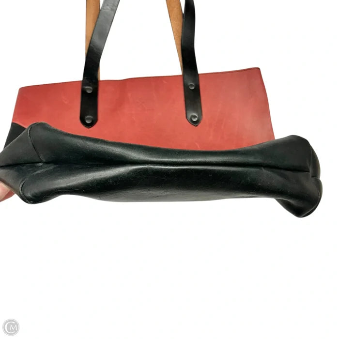 Tote Leather By Mateo Mattia, Size: Medium