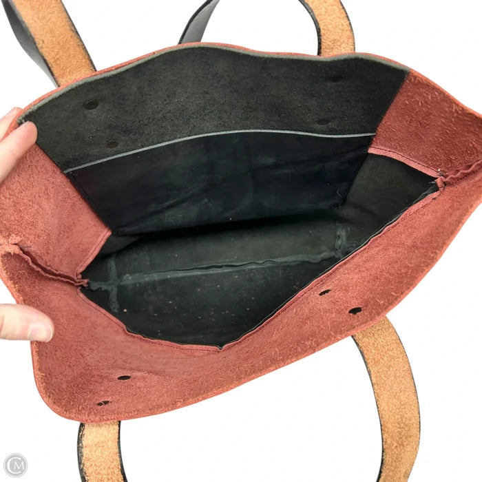 Tote Leather By Mateo Mattia, Size: Medium