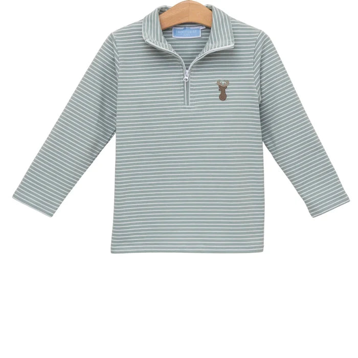 Trotter Street Kids - 1/4 Zip Pullover - Deer