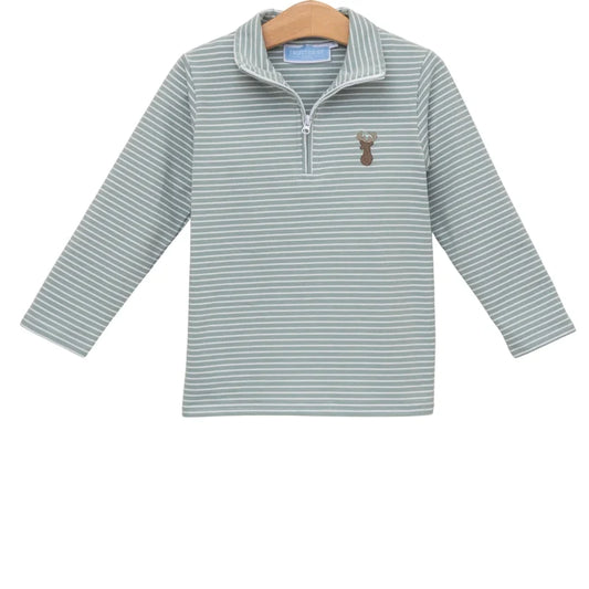 Trotter Street Kids - 1/4 Zip Pullover - Deer
