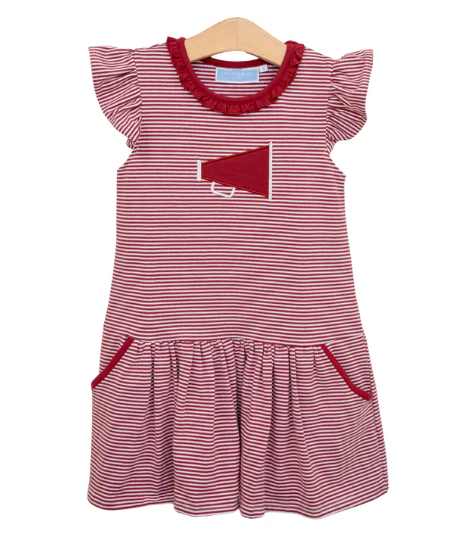 Trotter Street Kids - Megaphone Dress - Crimson