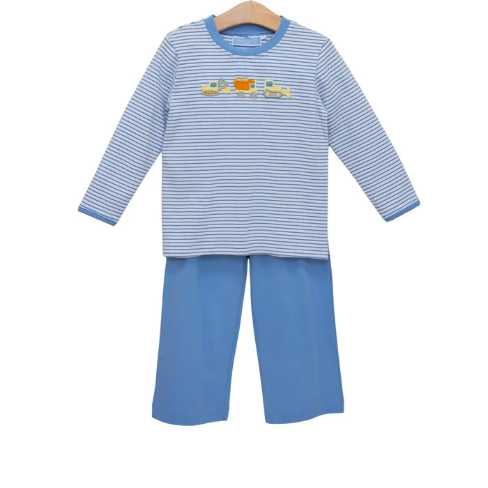 Trotter Street Kids - Pant Set - Construction Trucks