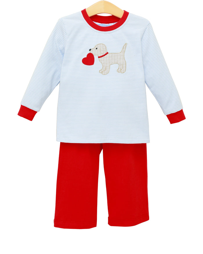 Trotter Street Kids - Pant Set - Puppy Love