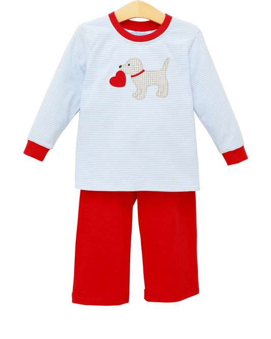 Trotter Street Kids - Pant Set - Puppy Love