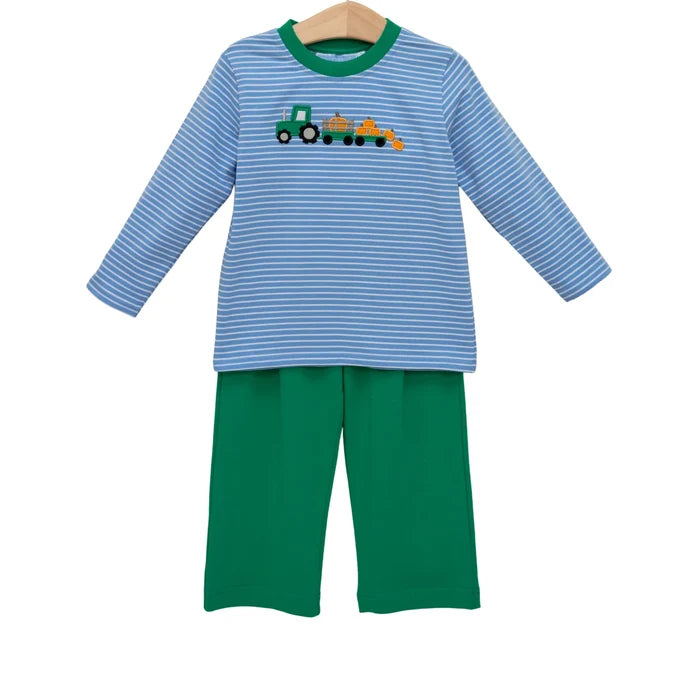 Trotter Street Kids - Pant Set - Tractor Trails