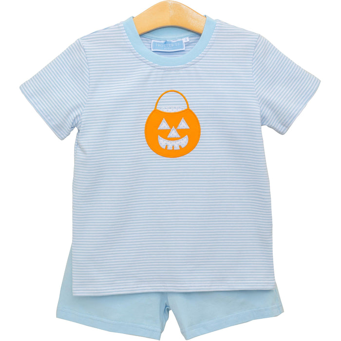 Trotter Street Kids - Tee + Short Set - Jack O’ Lantern