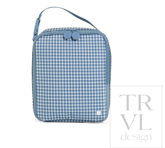 TRVL - Lunch Box - Rodeo Check Indigo