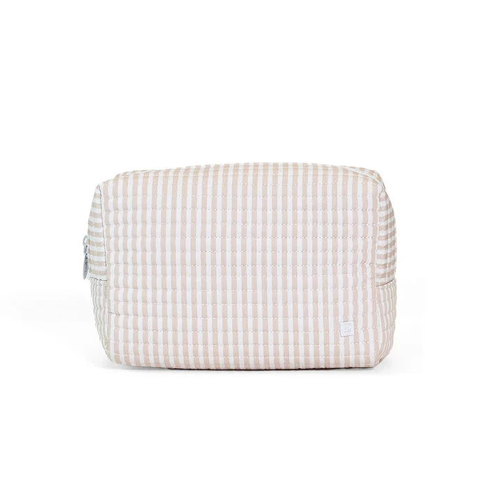 TRVL - Quilted Everyday Bag - Sand Pimlico Stripe