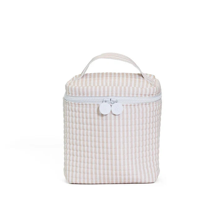 TRVL - Quilted Go Go Lunch Bag - Sand Pimlico Stripe