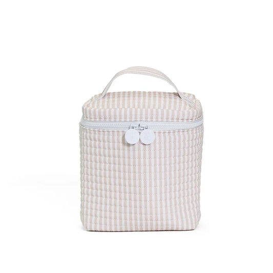 TRVL - Quilted Go Go Lunch Bag - Sand Pimlico Stripe