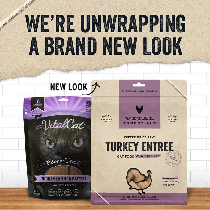 *Turkey Dinner Mini Patties Freeze-Dried for Cats