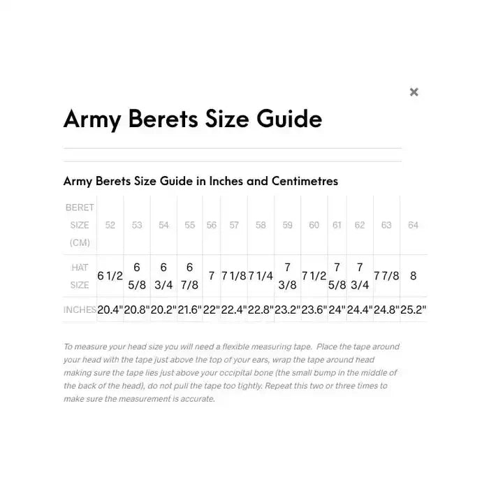 United Nations (UN) Beret Silk Lined - John Bull Clothing  from  John Bull Clothing