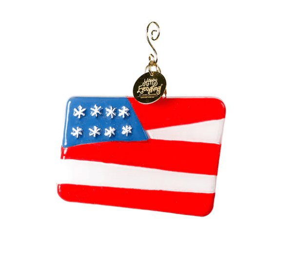 USA Flag Shaped Ornament