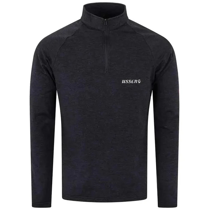 Ussen Baltic Norj Zipped Black Thermal Mens Top - John Bull Clothing  from  John Bull Clothing