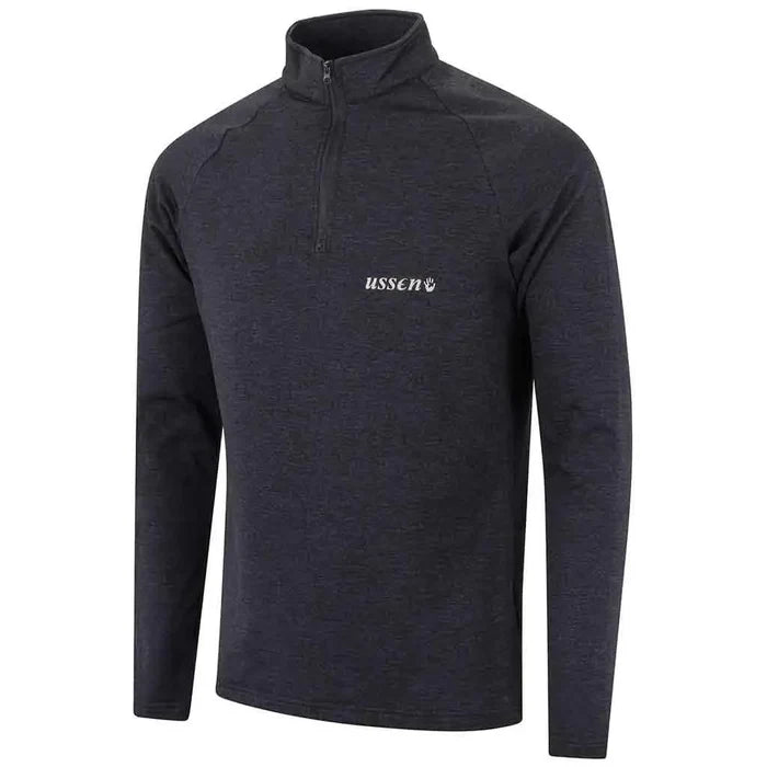 Ussen Baltic Norj Zipped Black Thermal Mens Top - John Bull Clothing  from  John Bull Clothing