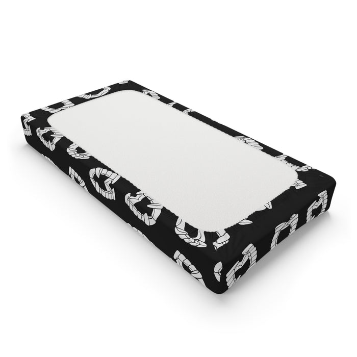 Vampire Teeth Baby Changing Pad Cover