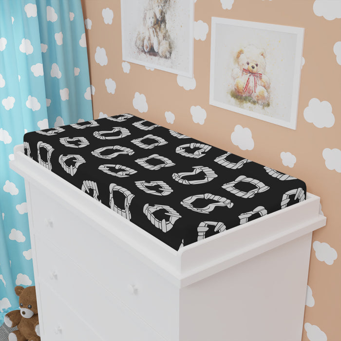 Vampire Teeth Baby Changing Pad Cover