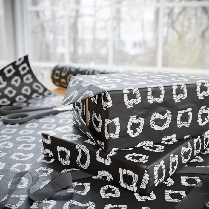 Vampire Teeth Wrapping Paper