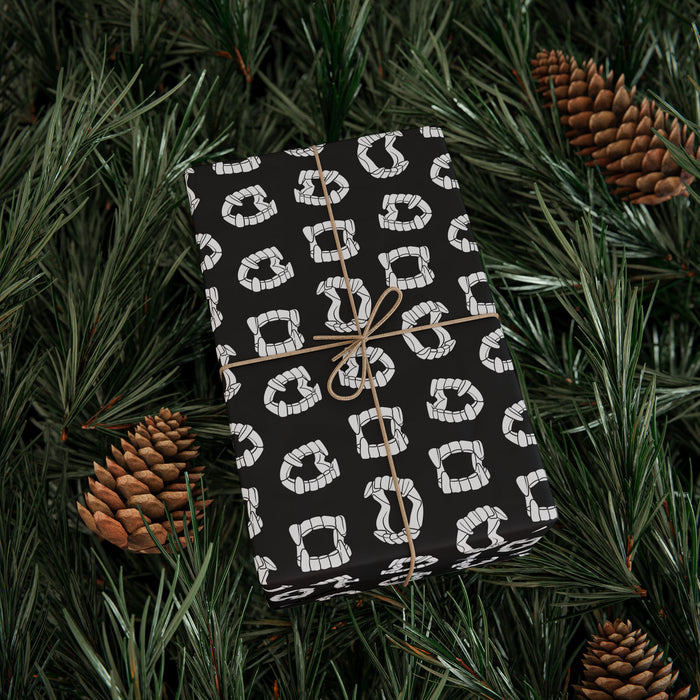 Vampire Teeth Wrapping Paper