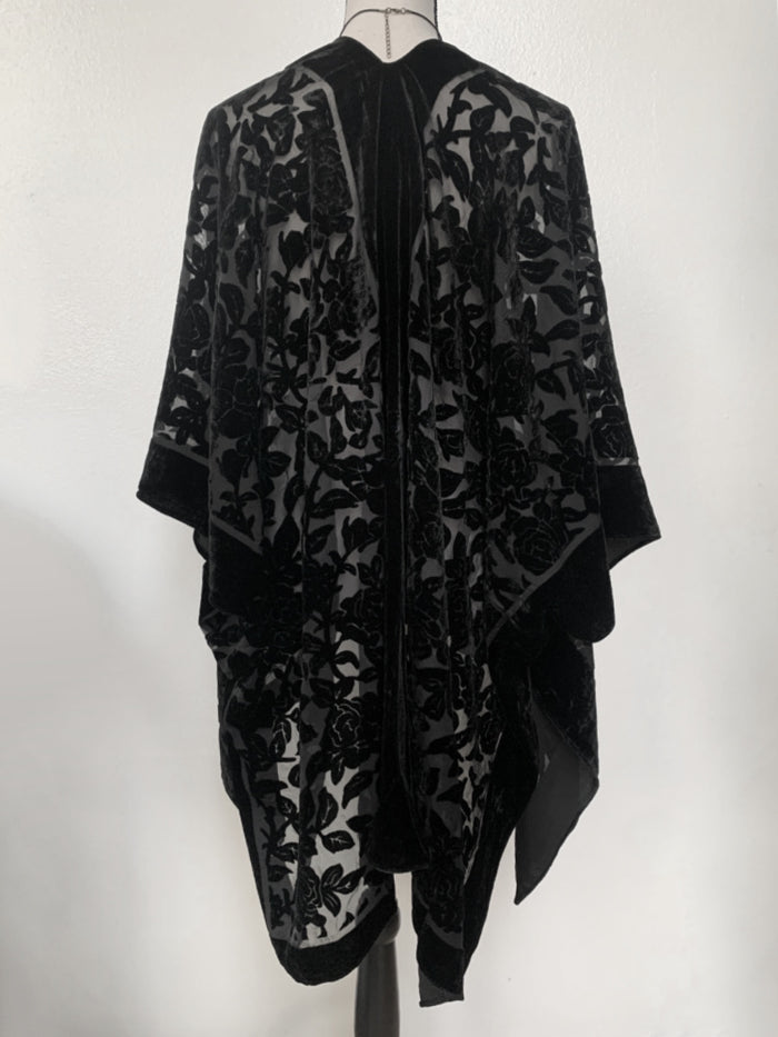 Velvet Mourning Shawl Cardigan (Adults)
