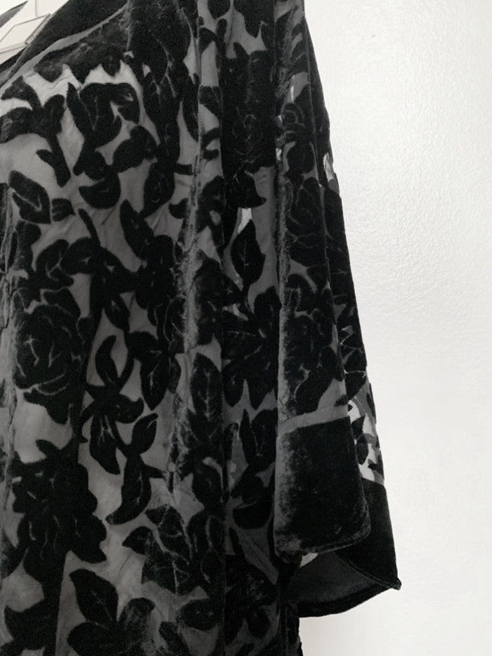 Velvet Mourning Shawl Cardigan (Adults)