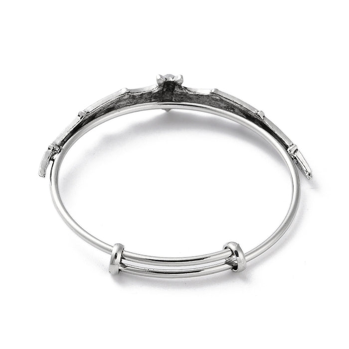 Victorian Bat Bracelet in Silver