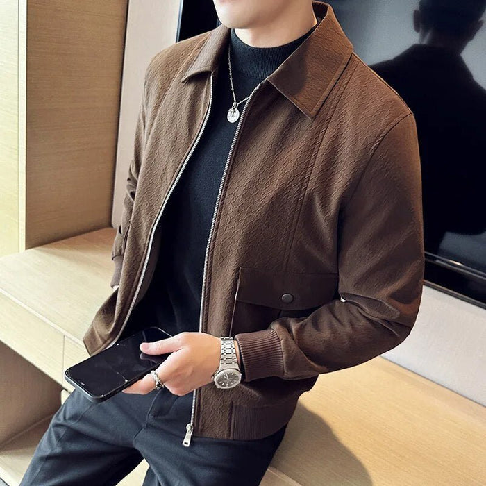 VINCENT casual jacket - AntoniosClothing - Coffee