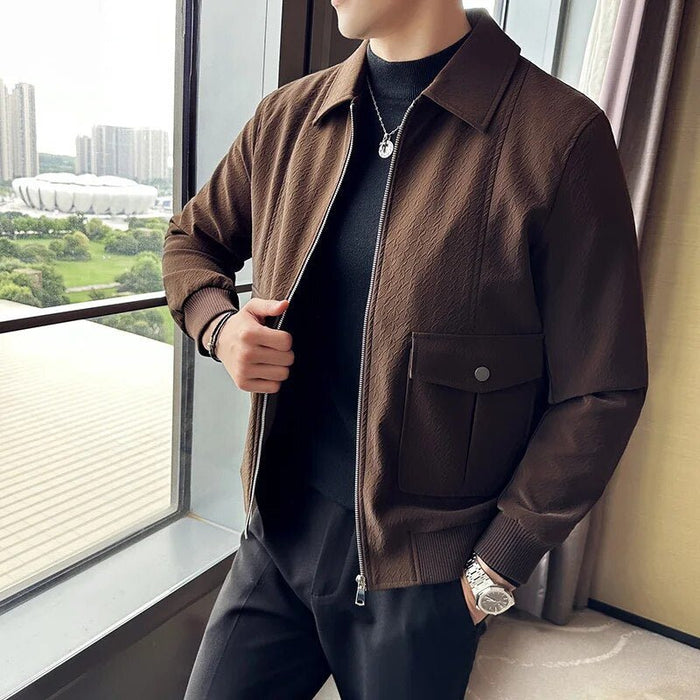 VINCENT casual jacket - AntoniosClothing - Coffee