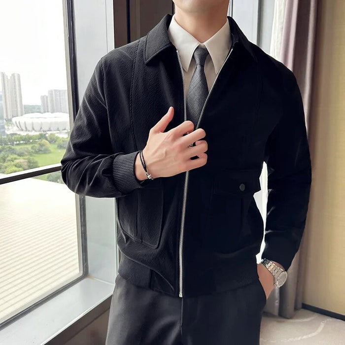 VINCENT casual jacket - AntoniosClothing - Black