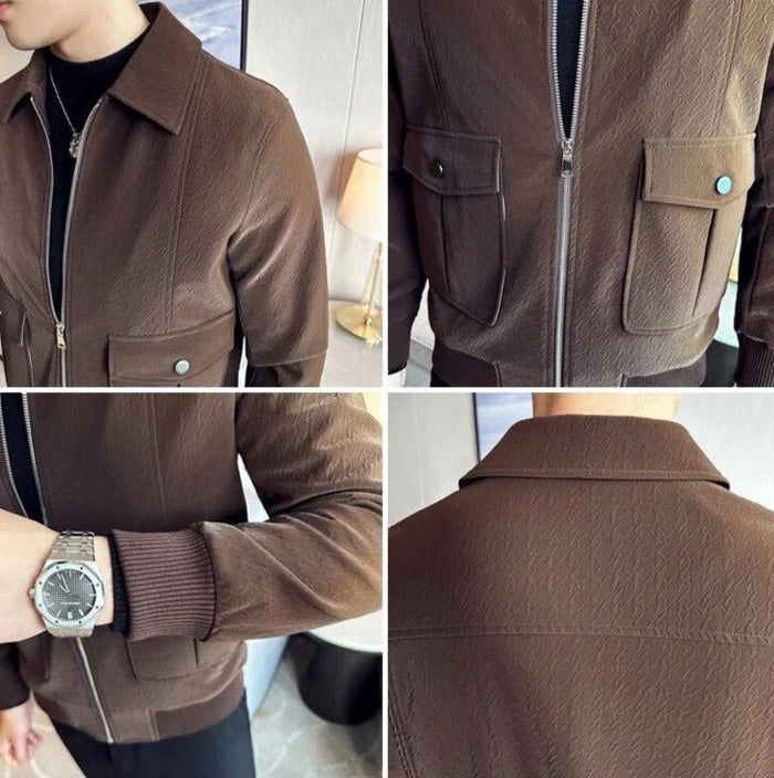VINCENT casual jacket - AntoniosClothing - Black