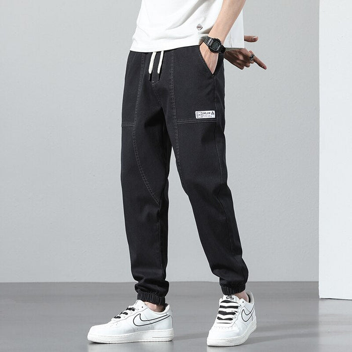 Vinny Denim Joggers - AntoniosClothing - Blue