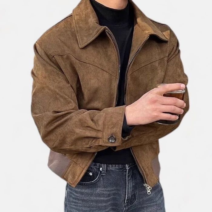 Vintage casual jacket - AntoniosClothing - Brown