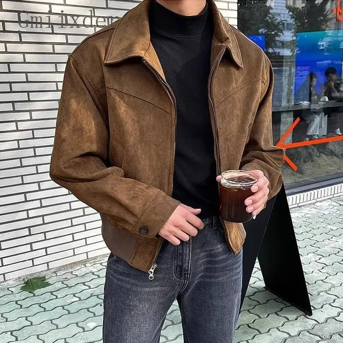 Vintage casual jacket - AntoniosClothing - Brown