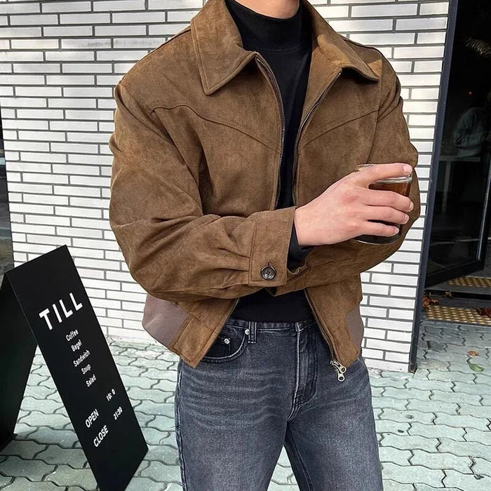 Vintage casual jacket - AntoniosClothing - Brown