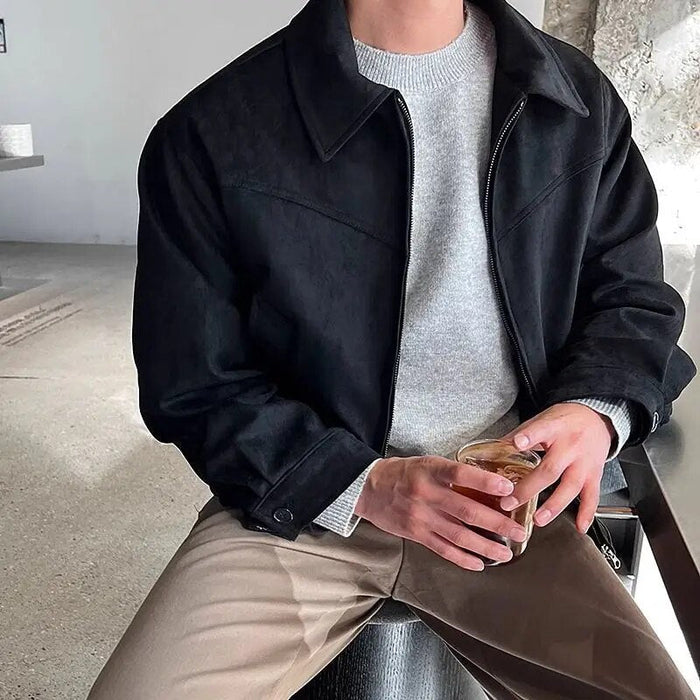 Vintage casual jacket - AntoniosClothing - Black