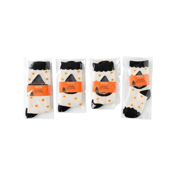 Vintage Cat Socks (Adults Only Left)