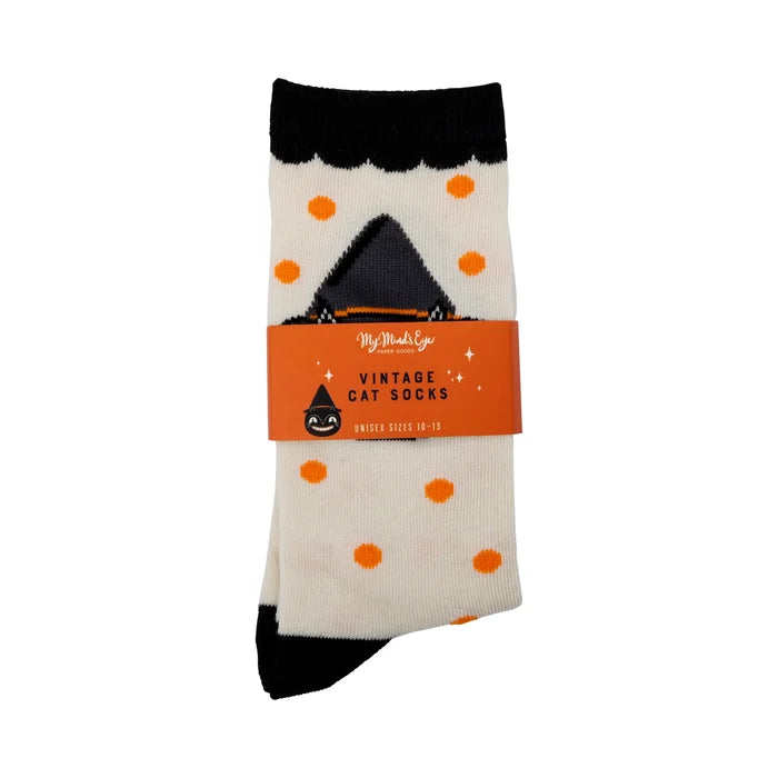 Vintage Cat Socks (Adults Only Left)