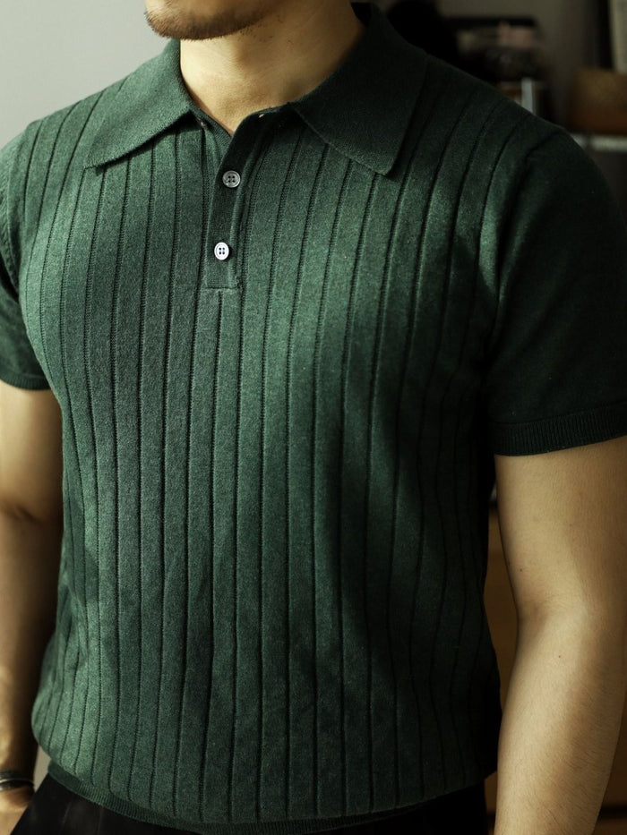 VINTAGE Polo T-Shirt - AntoniosClothing - Khaki