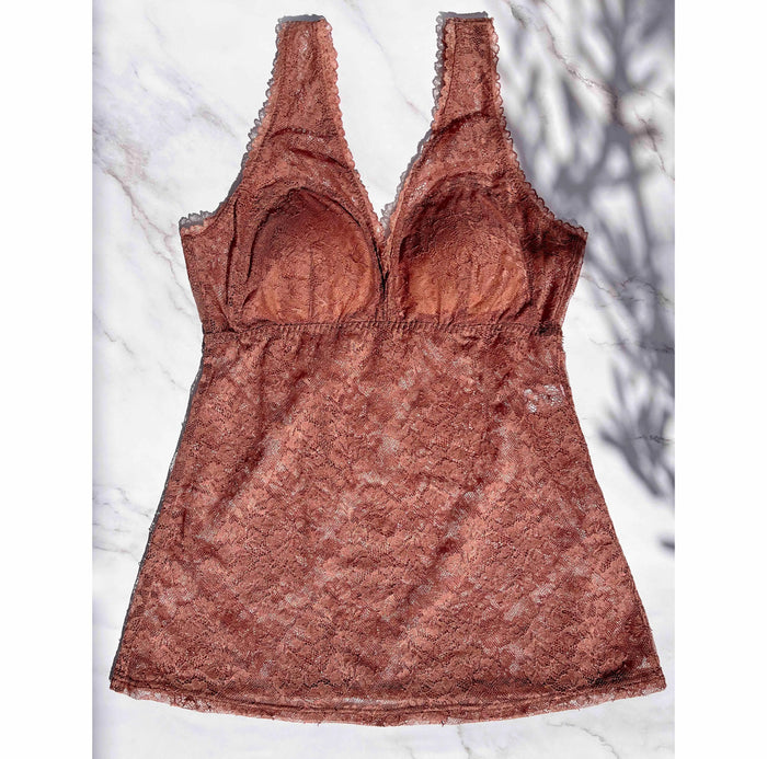 Viola All Lace Bra Camisole | Brown