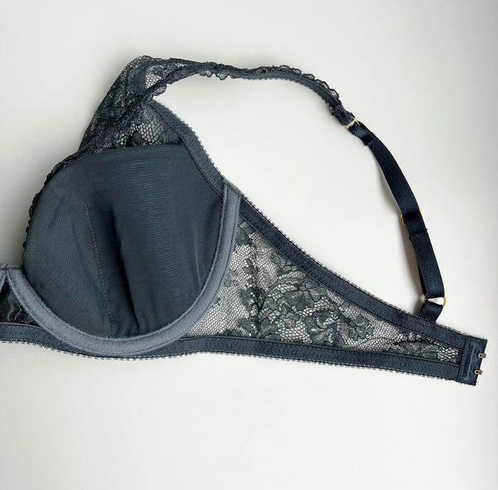 Viola Plunge Underwire Bra | Moss Green