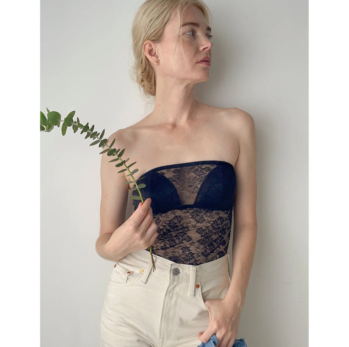 Viola Strapless Bra Camisole | Black