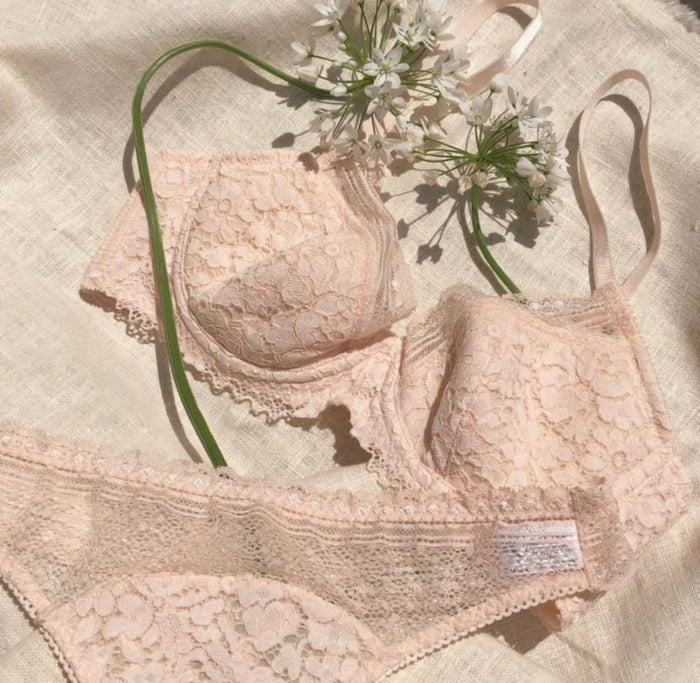 Violet 3/4 Cup Underwire Bra | Vanilla