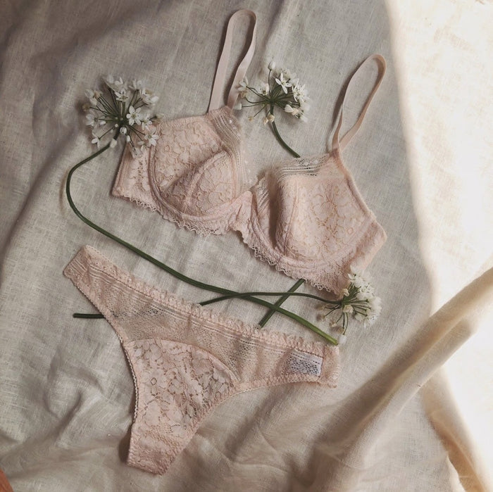Violet 3/4 Cup Underwire Bra | Vanilla