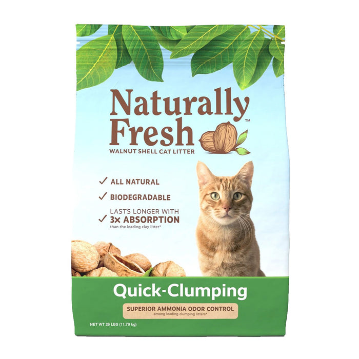 **Walnut Shell Quick-Clumping Unscented Litter