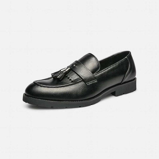 Wedding eco-leather oxford shoes - AntoniosClothing - Black