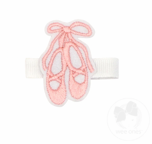 Wee Ones Hair Clip - Ballet Slippers
