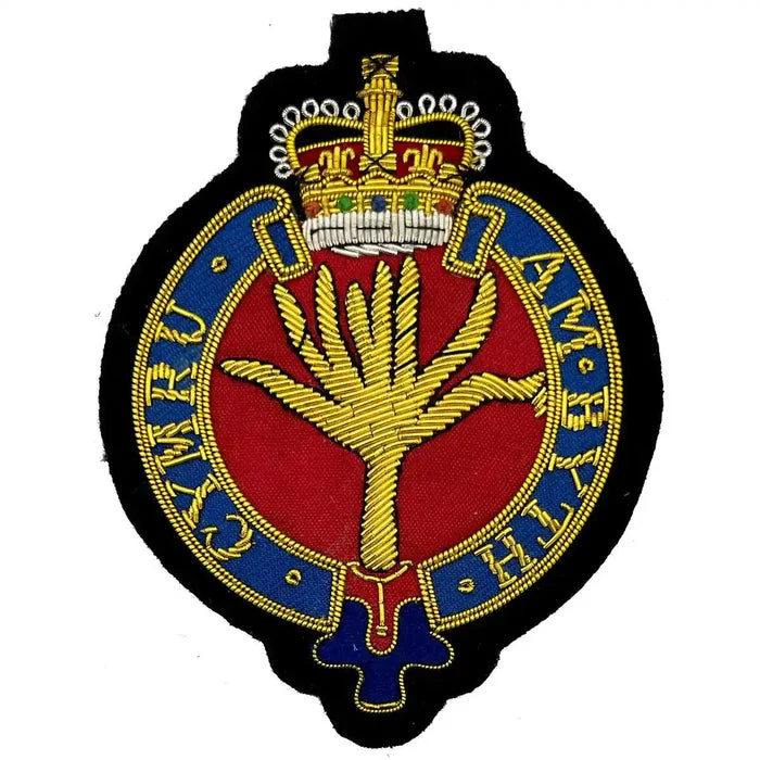 Welsh Guards Wire Bullion Blazer Badge - John Bull Clothing  from  John Bull Clothing
